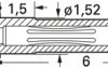 2 mm socket, solder connection, 0.64 mm, 41.6020
