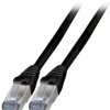 Patch cable, RJ45 plug, straight to RJ45 plug, straight, Cat 6A, S/FTP, LSZH, 1 m, black, K5538SW.1