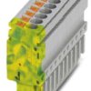 Plug, push-in connection, 0.14-4.0 mm², 11 pole, 24 A, 6 kV, gray, 1035933