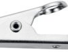 Alligator clip, silver, max. 8 mm, L 50 mm, socket 4 mm, AK 305 NI