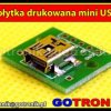 Płytka drukowana ze złączem mini USB