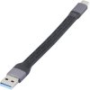 Renkforce RF-6738048 USB cable USB 2.0 Black Flexible 0.15 m with LED
