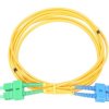 Patchcord PVC, Jednomodowy, Duplex, G652D, 3mm, 0,5m Extralink SC/UPC-SC/APC