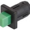 Pushbutton switch, 1 pole, green, unlit , 0.2 A/60 V, IP40, 0041.8851.5307