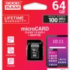 Karta pamięci micro SDHC 64GB GoodRam Class 10 UHS1