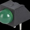 A93B/SYG/S530-E2 LED component, green, 5 mm, 80 mcd, 45°