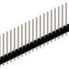 Pin header, 20 pole, pitch 2.54 mm, straight, black, 10048680