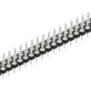 Pin header, 46 pole, pitch 2.54 mm, straight, black, 10043470