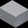Die-cast aluminum enclosure, (L x W x H) 57.5 x 72 x 43 mm, gray, IP40, 2/B.1