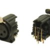 Złącza Xlr 3 -Pinowe Montaż Na Płytce Drukowanej Xlr Żeński