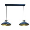 Lampa Wisząca Felix Navy Blue/Gold 2Xe27 Mlp7715 Milagro