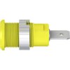 Stäubli 497046-24 SLB4-F63/N-X safety socket yel Ø4 mm brass insulated