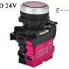 Przycisk z samopowrotem; czerwony; LED 24V; NC