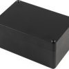Aluminum die cast enclosure, (L x W x H) 125 x 81 x 59 mm, black (RAL 9005), IP66, 1590Z120BK
