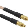Coaxial cable, MMCX plug (straight) to MMCX plug (straight), 50 Ω, RG-316/U, grommet black, 914 mm, 265101-01-36.00