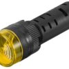 Kontrolka LED żółta 16mm z buzzerem 230V AC