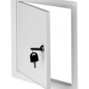 Drzwiczki metalowe 400x600mm białe z zamkiem DM101Z