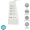 WIFIP313FWT Switchable WLAN socket strip, 4-way, 4x USB