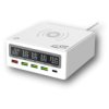 Exsys Ex-1105 Wieloportowa Ładowarka O Dużej Mocy Z Qi 10W I Usb-C Pd O...