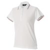 AOSTA LADY WHITE POLO M/CORTA