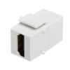 Adapter typu Keystone dla złącza HDMI biały