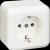 385004 Socket, 16 A, CONTURA, complete, plug-in terminal, pure white