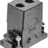 Grommet housing, size 6B, die-cast aluminum, 2 x M20, straight, screw locking, IP65/IP68/IP6K9K, 19405060421
