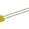 Dioda LED; L-113YDT; 2x5mm; żółty; Światłość: 1÷4mcd; 110°; dyfuzyjna; prostokątna; 2,1V; 30mA; 588nm; przewlekany (THT); Kingbr
