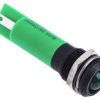 Lampka kontrolna do montażu panelowego 24V ac/dc, zielona 12mm LED Końcówka lutownicza RS PRO