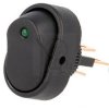Włącznik rocker 12V 30A czarny ON-OFF LED zielony