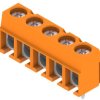 PCB terminal, 5 pole, pitch 5.08 mm, AWG 26-14, 15 A, screw connection, orange, 1234570000