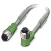Przewód czujnik-siłownik ze złączem Złącze M12 liczba rdzeni 3 długość 3m Rodzaj A Męskie Złącze B Złącze M12