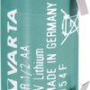 Bateria CR 1/2 AA LF Varta 6127-LF, 3 V, 970 mAh, litowe, U-końcówka do lutowania, 1 szt.