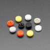 Plastic Button Caps For Square Top (10-pack) - 8mm Diameter