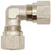 Angled gland, L 24 mm, 60 bar, brass, nickel-plated, for pipe systems, 111998