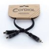 Audio adapter Y Cordial EY 0,3 CEE 14891, Jack, RCA/Cinch, 0.30 m
