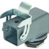 Grommet housing, size 3A, zinc die casting, M20, angled, longitudinal bow locking, IP44/IP65/IP67, 19200031160