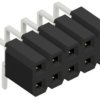 Socket header, 10 pole, pitch 2.54 mm, angled, BLLP410S