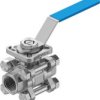Zawór kulowy 15mm korpus ze stali nierdzewnej NPT 1/2 NPTcal Festo