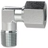 Angle screw-in fitting, L 40 mm, 630 bar, steel, galvanized, for pipe systems, 159158