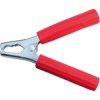 Battery charging pliers, pole sign +, 800 A, 150 mm, red, BYB-6-30F560