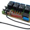 Moduł 4 przekaźników sterowanych pilotem 433MHz