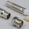 FME jack 50 Ω, RG-58/U, crimp connection, straight, 0412004