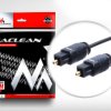 Przewód Maclean, Optyczny, Toslink T-T, ULTRA SLIM, 0.5m, MCTV-750