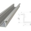 Profil Wpuszczany Srebrny, Długość 2020Mm