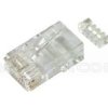 Wtyk RJ-45, 8p8c, kat6, na przewód okrągły, linkę, wkładka dwupoziomowa, UTP