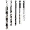 Komplet 5 wierteł do metalu HSS uchwyt Hex 1/4