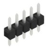 Pin header, 5 pole, pitch 2.54 mm, straight, black, 10047906