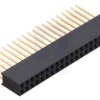 Pololu Stackable 0.100″ Female Header: 2x20-Pin, Straight
