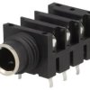 Złącze Jack 6,3mm, żeńskie, gniazdo, proste, stereo ACJS-HHDR